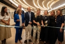 Princess Fareen cuts the ribbon to open the exclusive Marine Encounters exhibition of Prince Hussain Aga Khan’s photography